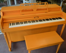Orange Conover Spinet Piano