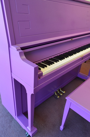 1970 Purple Mason & Hamlin - Upright - Studio Pianos