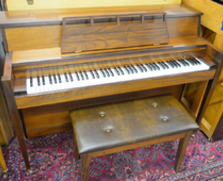 Walnut Console Piano