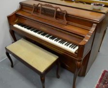 Chickering French Provincial Console Piano