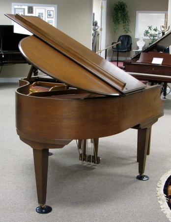 kimball baby grand piano under 5 foot walnut