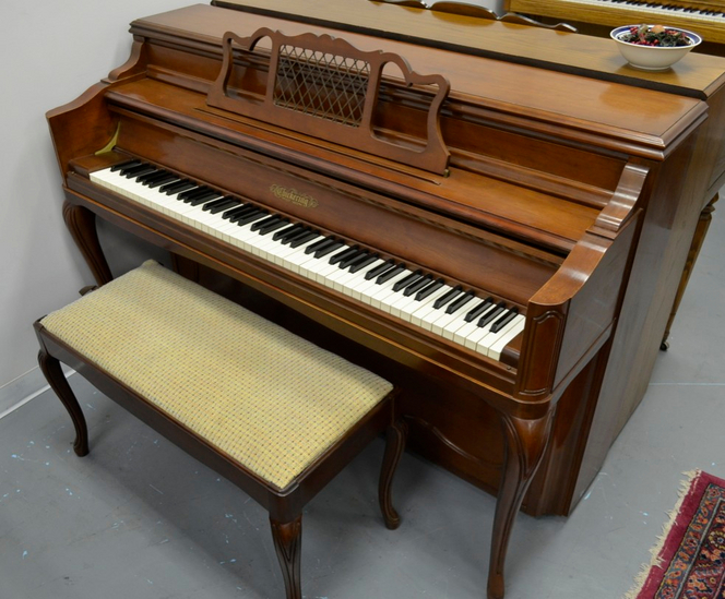 1977 Chickering French Provincial Console Piano - Upright - Console Pianos