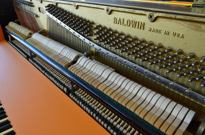 1978 Orange Baldwin Studio Piano - Upright - Studio Pianos