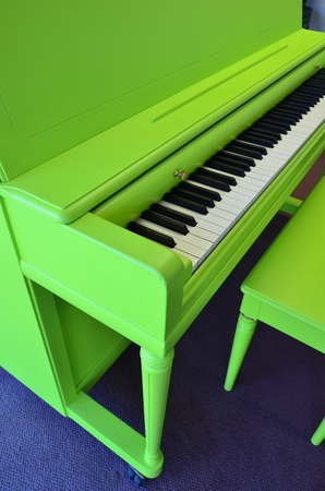 1951 Lime Green Wurlitzer Studio Piano - Upright - Studio Pianos
